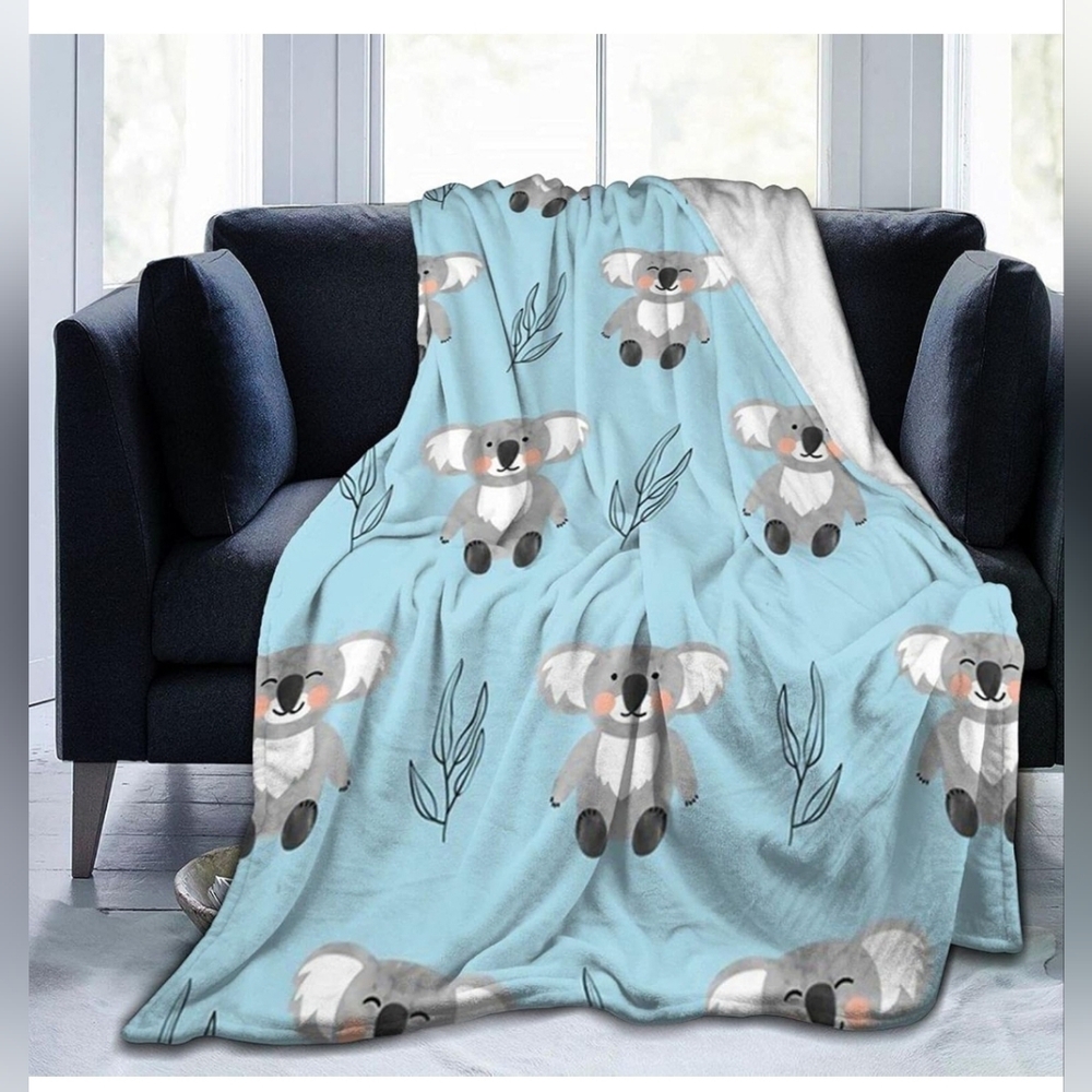 Cute Koala Throw Blanket